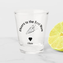 Cheers to the Best Mom custom Cute Cadeaux uniques
