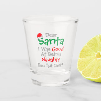 Verre A Shot Cher Père Noël : Bon À Être Naughty Noël