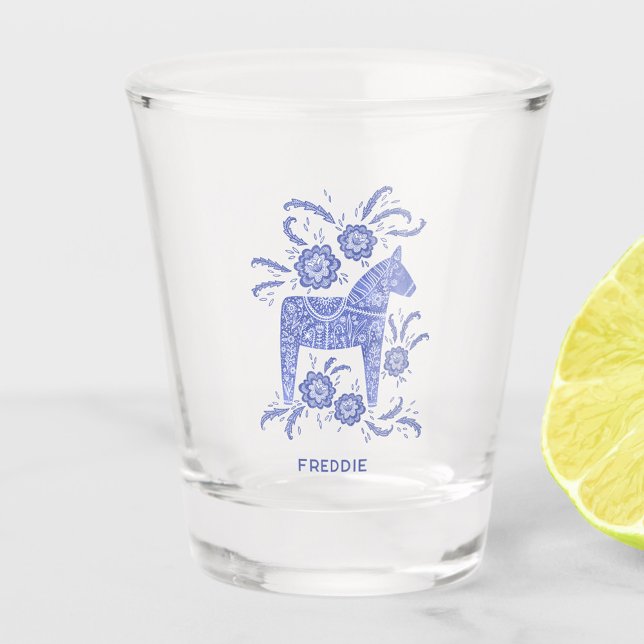 Verre A Shot Cheval de Dala suédois personnalisé (Créateur téléchargé)