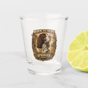 Verre A Shot Chien de Chasse Springer Spaniel Anglais