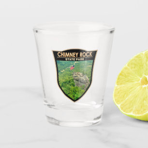 Verre A Shot Chimney Rock State Park North Carolina Badge