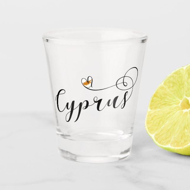 Verre A Shot Chypre - Coeur du pavillon, Chypre (Devant)