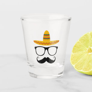 Verre A Shot Cinco De Mayo Funny Party Sombrero Mustache