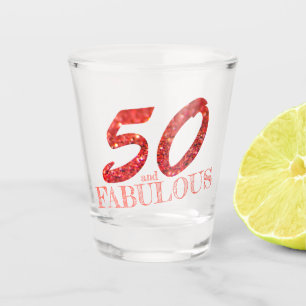 Verre A Shot cinquantième Parties scintillantes de corail Boke