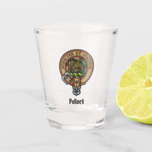 Verre A Shot Clan Pollock Crest Shot Glass