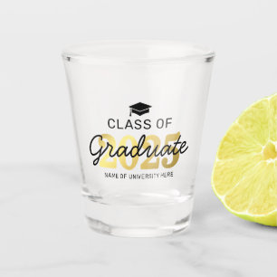 Verre A Shot Classe Élégante de 2025 Graduation Cadeau Tournage