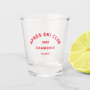 Verre A Shot Club Après-Ski Crête de la station de ski Winter R