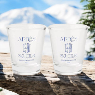 Verre A Shot Club Après Ski Fête de Bachelorette Hiver Ski