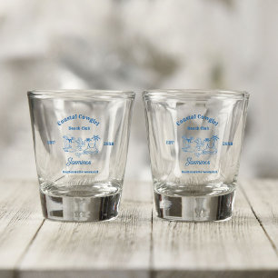 Verre A Shot Coastère cowgirl Blue Ocean Bachelorette week-end