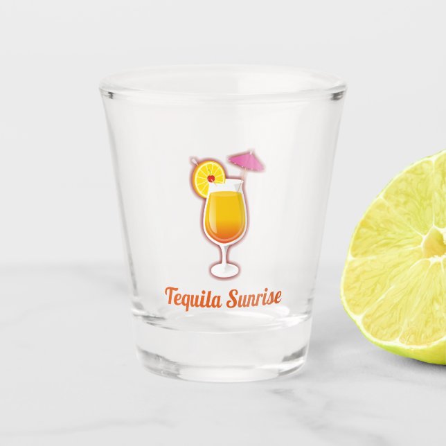 Verre A Shot Cocktail Tequila Sunrise (Devant)