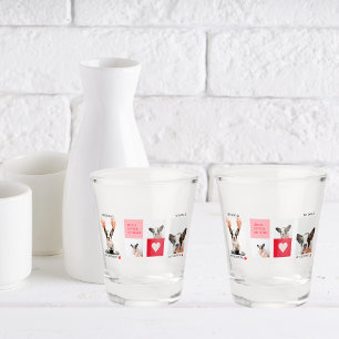 Verre A Shot Collage photos de chiens   Mon chien est ma Saint-