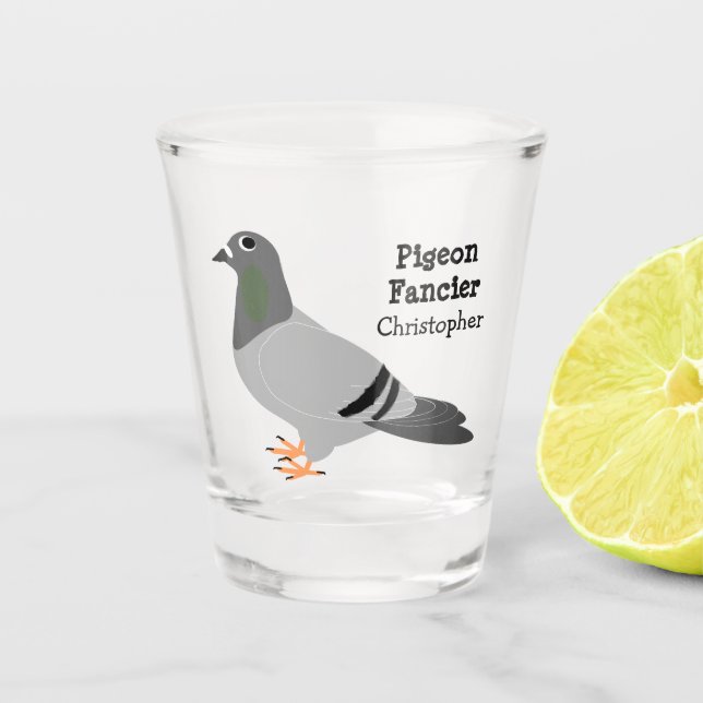 Verre A Shot Conception de pigeon (Devant)