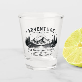 Verre A Shot Conception de verre à shot d'aventure vintage