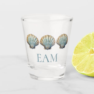 Verre A Shot Coquille Saint-Jacques Bleue Côtière Monogramme