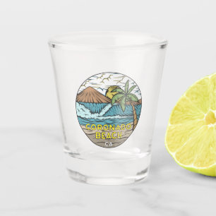 Verre A Shot Coronado Beach Californie Vintage