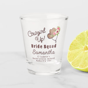 Verre A Shot Cortège de Mariée Rustique Rose Cowgirl Up Enterre