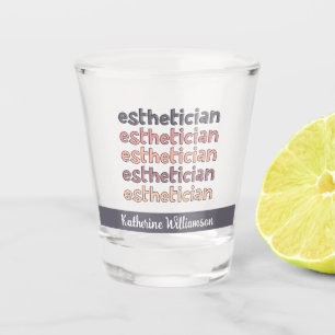 Verre A Shot Cosmetologue Esthéticien Personnalisé Beautician