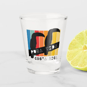 Verre A Shot Costa Rica Coloré Toucan Pura Vida Souvenir