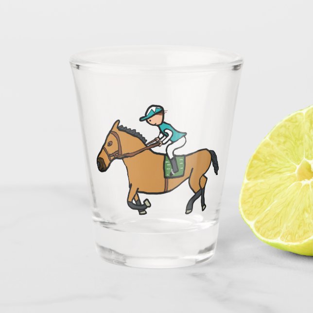 Verre A Shot Course à cheval (Devant)