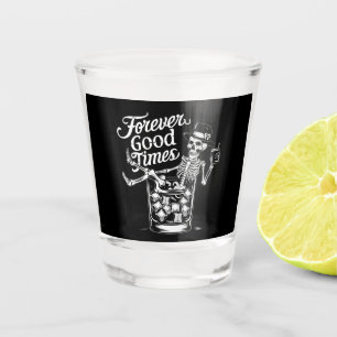Verre A Shot Crâne d'Halloween drôle de bonne humeur pour toujo