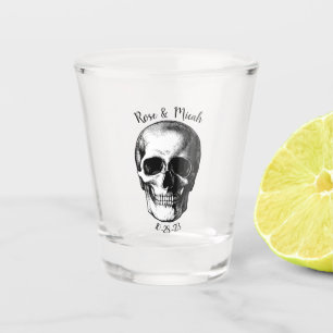 Verre A Shot Crâne gothique Halloween Mariage Tir