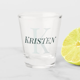 Verre A Shot Créez votre propre monogramme de script avec initi