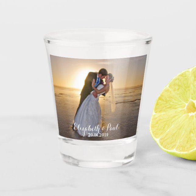 Verre A Shot Créez votre propre photo faite sur commande de (Devant)