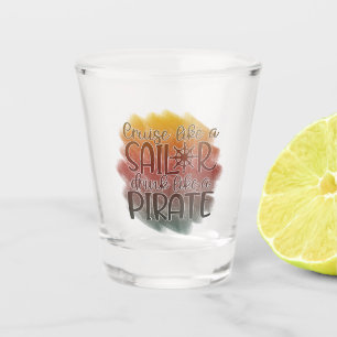 Verre A Shot Croisière Comme Un Bateau À Voile Boire Comme Un P