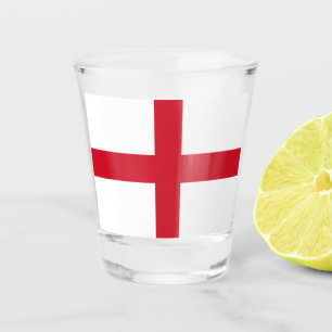Verre A Shot Croix de St George ~ Drapeau d'Angleterre