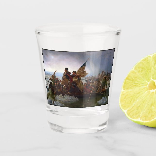 Verre A Shot Crossing Delaware 1776 : Général George Washington (Devant)