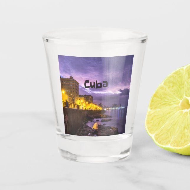 Verre A Shot Cuba La Havane La Nuit (Devant)
