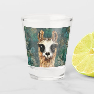 Verre A Shot Curieux Llama Shot Glass Jouer Cadeau - Peinture