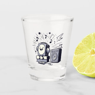Verre A Shot Cute Music Lover – Fun Cartoon Music Tumbler