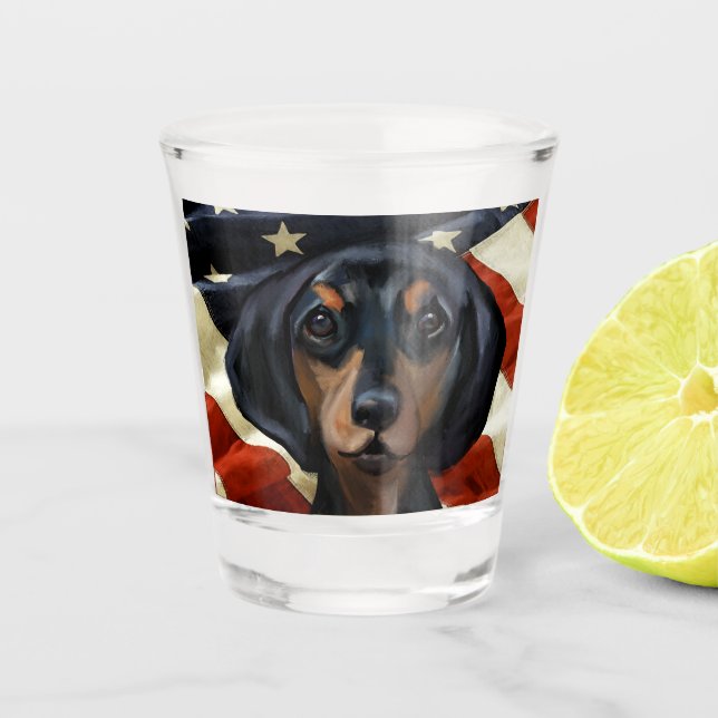 VERRE A SHOT DACHSHUND (Devant)