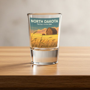 Verre A Shot Dakota du Nord vintage