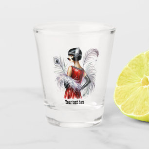 Verre A Shot Dame élégante Art Déco personnalisable