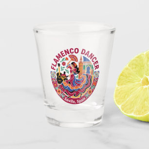 Verre A Shot Danseuse de flamenco Espagne