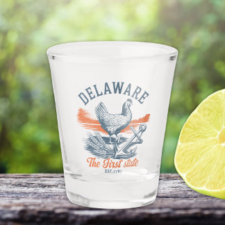 Verre A Shot Delaware First State Vintage Shot Glass