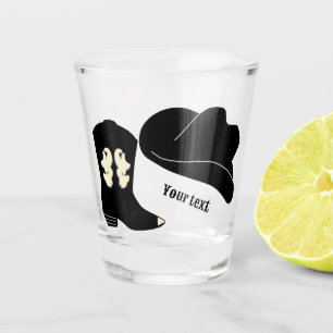 Verre A Shot Démarrage Casquette de rodéo Black Cowboy personna