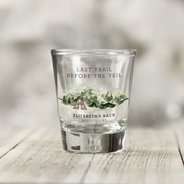 Verre A Shot Dernier sentier avant le week-end de célibataire d (Créateur téléchargé)