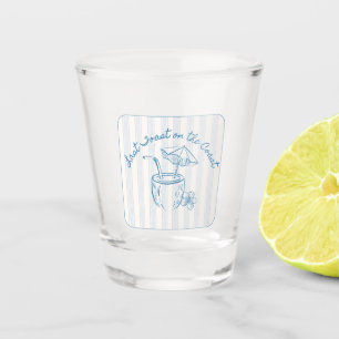 Verre A Shot Dernier Toast sur la Côte Design de l'Enterrement