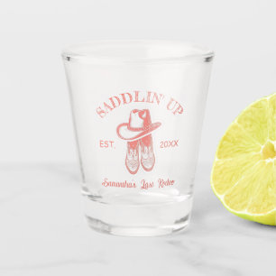 Verre A Shot Dernière Cowgirl au Rodéo Rose Fête de Bachelorett