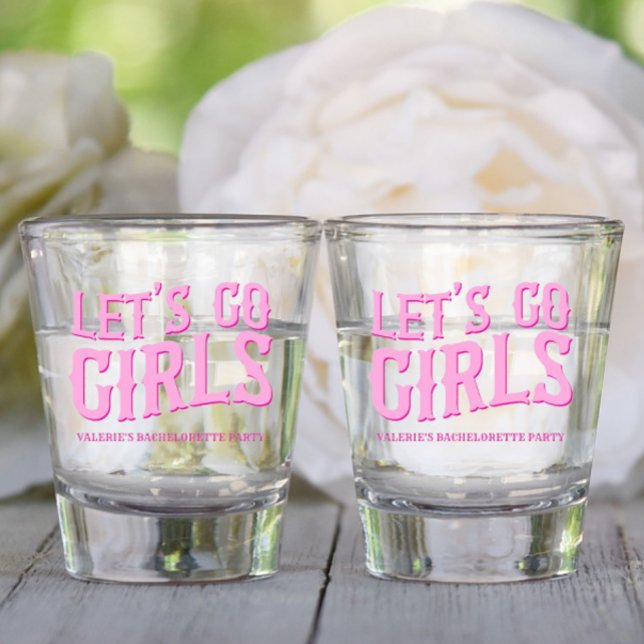 Verre A Shot Dernière Fête de Bachelorette de Rodeo des Filles  (Créateur téléchargé)