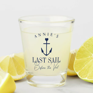 Verre A Shot Dernière voile avant la fête d'enterrement de vie