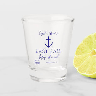 Verre A Shot Dernière Voile Avant Le Voile Bachelorette Nautiqu