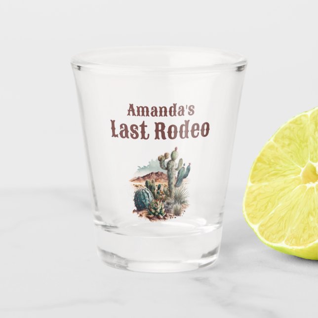 Verre A Shot Desert Dernier Rodeo Scottsdale Bachelorette Week- (Devant)
