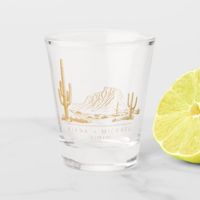 Verre A Shot Desert Vibes Paysage Mariage Sienna ID1019 (Devant)