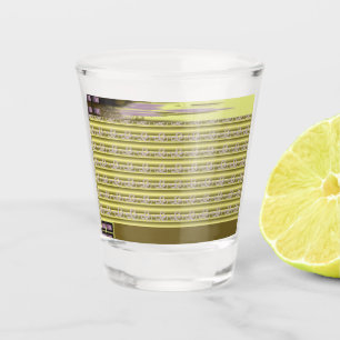 Verre A Shot design d'un vase avec des fleurs dedans