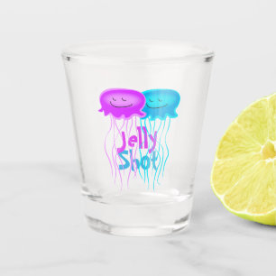 Verre A Shot Deux méduses caricaturales