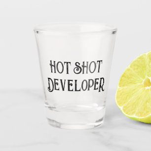 Verre A Shot Développeur Hot Shot Drôle Verre cadeau
